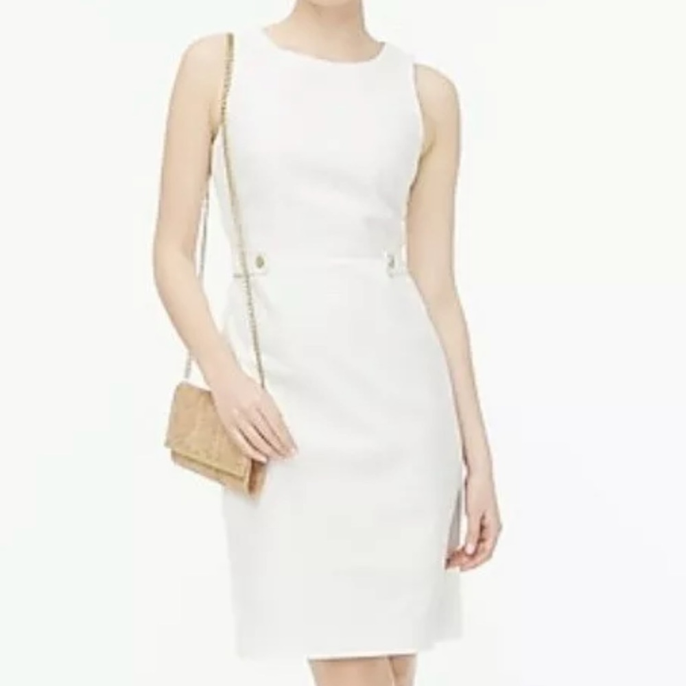 White jcrew dress